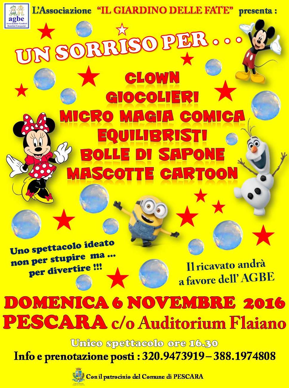 06 Nov 16 Un Sorriso Per Agbe Associazione Genitori Bambini Emopatici