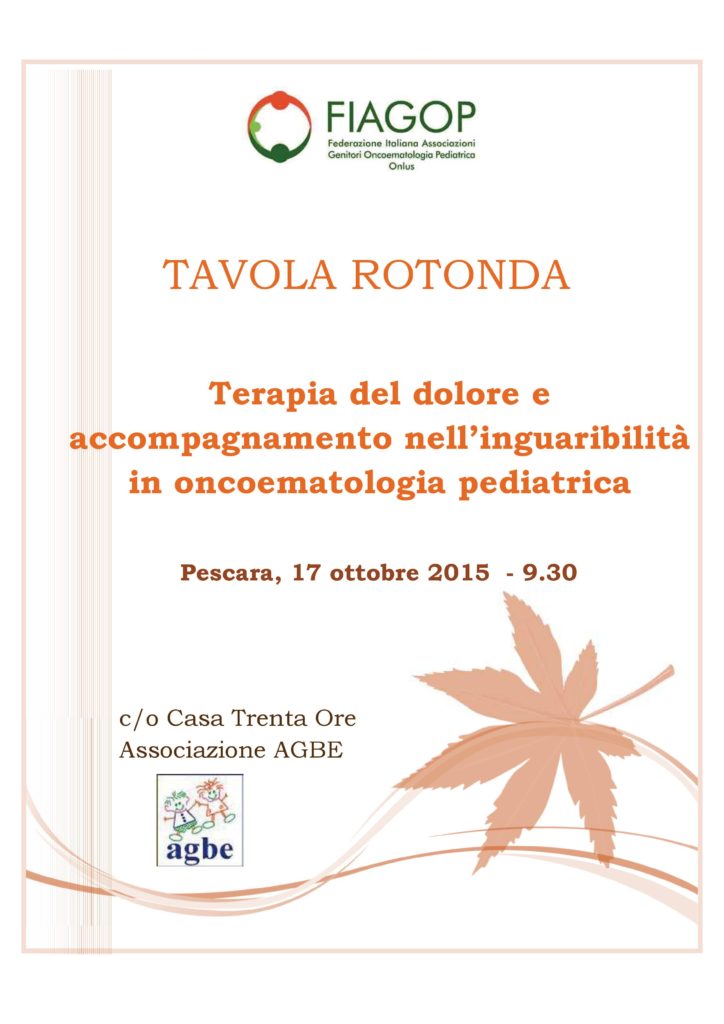17 ott. 2015 - La FIAGOP a Pescara