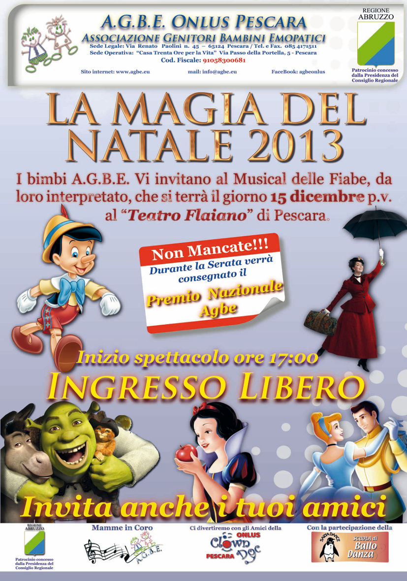 15 Dicembre 13 La Magia Del Natale Festa Agbe Agbe Associazione Genitori Bambini Emopatici