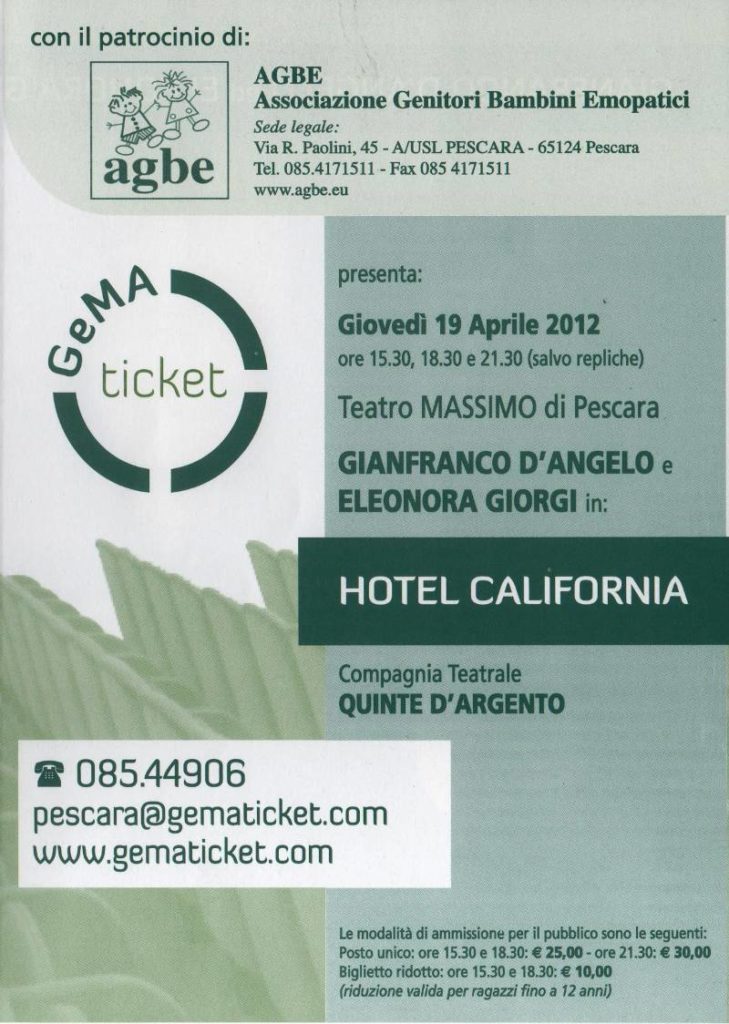 19 aprile 2012 - Hotel California