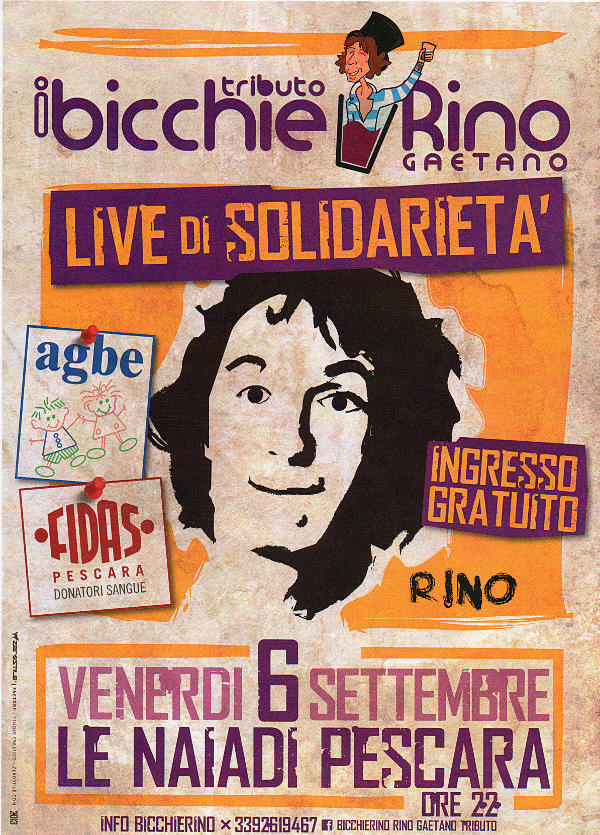 Live di Solidarietà - AGBE, Fidas e..... I BicchieRino